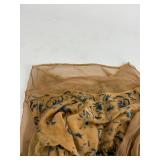 Vintage Clothing Velvet and Silk Sheer Dress Gown