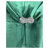 Vintage Clothing Green Silk Satin Dress Gown