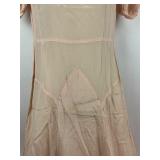 Vintage Clothing Silk Dress Gown with Puffed Sleeves