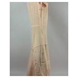 Vintage Clothing Silk Dress Gown with Puffed Sleeves