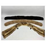 Three Vintage Mink Fur Collars