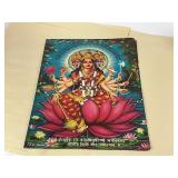 Six Vintage Hindu God & Goddess Religious Prints