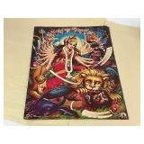 Six Vintage Hindu God & Goddess Religious Prints