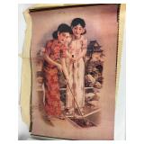 4 Vintage Chinese Advertisement Posters