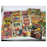 Vintage Comic Book Lot - DC Action Comics, Superman, Batman, Flash, Detective Comics, Wonder Woman, Plus Several More