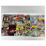 Vintage Comic Book Lot - DC & Marvel Superman, Avengers, Silver Surfer, Justice League, Green Lantern, Spiderman, Plus Several More