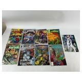 Vintage Comic Book Lot - DC & Marvel Superman, Avengers, Silver Surfer, Justice League, Green Lantern, Spiderman, Plus Several More
