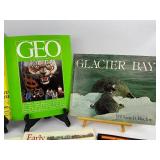 Vintage Travel Books, Early American Life Magazines, Ephemera - Nat Geo, Alaska, Canada, Glacier Bay, Fort of Louisbourg