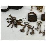 Padlock & Skeleton Key Lot