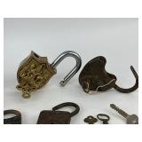 Padlock & Skeleton Key Lot
