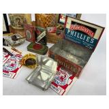 Vintage Tobacco Lot - Tins, Pipes, Pouches, Ashtray