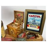 Vintage Tobacco Lot - Tins, Pipes, Pouches, Ashtray