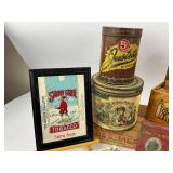 Vintage Tobacco Lot - Tins, Pipes, Pouches, Ashtray