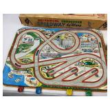 Technofix Windup Toy Car Track with 3 cars, Plus Marx Mechanical Crossover Speedway - Read Discription