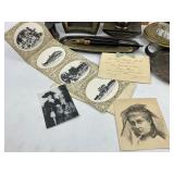 Antique Inkwells, Fountain Pens, Desk Set with Candle Holders and a 1901 Penmanship Guide