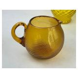 Vintage Glass Lot - Vase, Bowl, Pitcher, Blown Glass