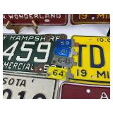 License Plate Collection - Minnesota, Michigan, New Hampshire, Illinois, Arizona, Plus Plate Covers - Wildcats, Taz