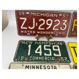 License Plate Collection - Minnesota, Michigan, New Hampshire, Illinois, Arizona, Plus Plate Covers - Wildcats, Taz
