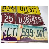 License Plate Collection - Minnesota, Michigan, New Hampshire, Illinois, Arizona, Plus Plate Covers - Wildcats, Taz