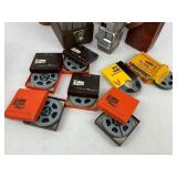 Vintage Revere Reel to Reel Movie Camera w/Caringing Case + Home Movies and Empty Canisters in Metal Box