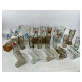 Vintage Beer Glass Boot Collection + Pitchers