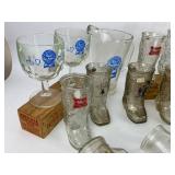 Vintage Beer Glass Boot Collection + Pitchers