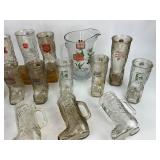 Vintage Beer Glass Boot Collection + Pitchers