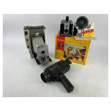 Vintage Camera Lot - Kodak Brownie Hawkeye, Polaroid, and Bell & Howell Movie Camera