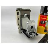 Vintage Camera Lot - Kodak Brownie Hawkeye, Polaroid, and Bell & Howell Movie Camera