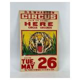 D.B. Wharton Circus Poster