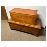 Two Wood Ceder Chest Boxes