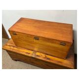 Two Wood Ceder Chest Boxes