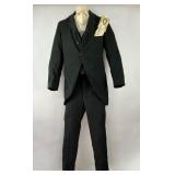 Antique Three Piece Mens Suit with Shirt and two Collars