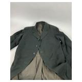 Antique Three Piece Mens Suit with Shirt and two Collars