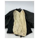 Antique Victorian Edwardian Black Wool Cape and Walking Suit Gown Dress