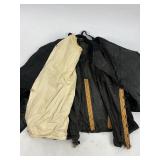 Antique Victorian Edwardian Black Wool Cape and Walking Suit Gown Dress
