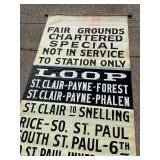 St. Paul Streetcar Trolly Street Name Sign Reel