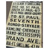St. Paul Streetcar Trolly Street Name Sign Reel