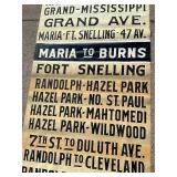 St. Paul Streetcar Trolly Street Name Sign Reel
