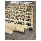 St. Paul Streetcar Trolly Street Name Sign Reel