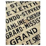 St. Paul Streetcar Trolly Street Name Sign Reel