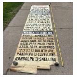 St. Paul Streetcar Trolly Street Name Sign Reel