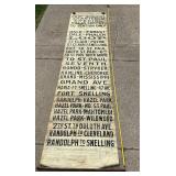 St. Paul Streetcar Trolly Street Name Sign Reel