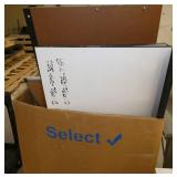 Box of whiteboards, cube wall, etc