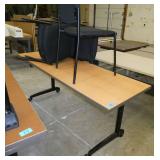 72x24 table and 4 black chairs
