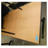 72x24 table and 4 black chairs