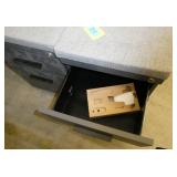 Two mobile pedestals 2-drawer 15x22x23 grey