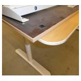 Two electric adjustable height tables/desks