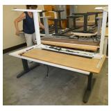 Two electric adjustable height tables/desks