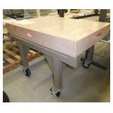 Starrett Granite Surface Plate 36x48x6 on stand on wheels